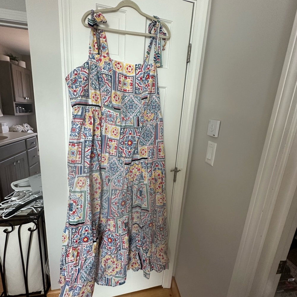 Colorful Patchwork Maxi Dress